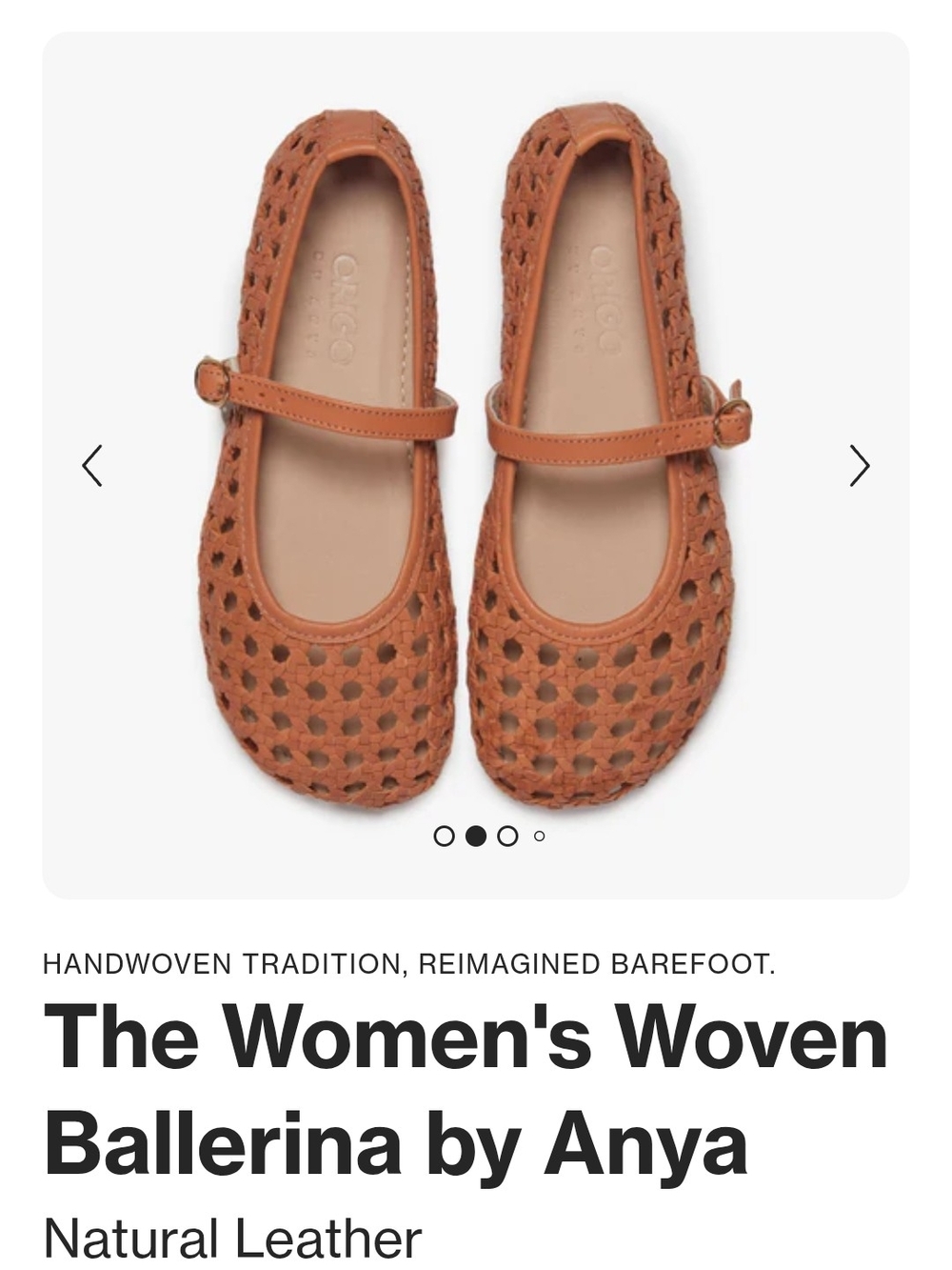 Origо by Anya Womens Woven Tan Mary Jane Shoes - Picture 5 of 5